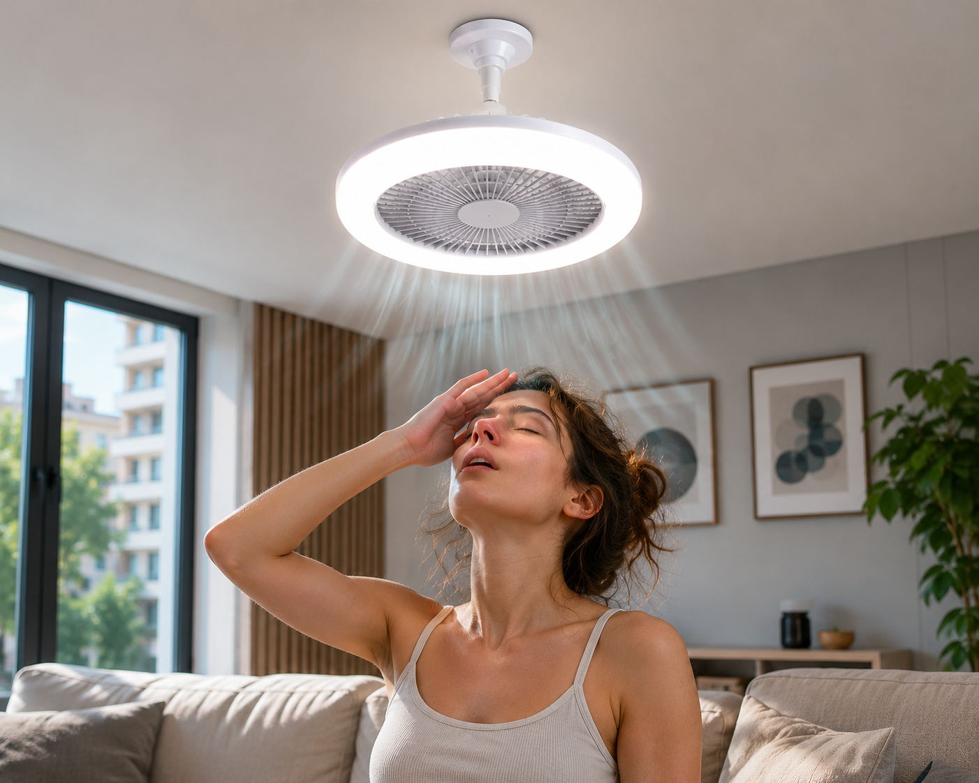 Lumifan™ | Ventilateur LED Silencieux avec Télécommande